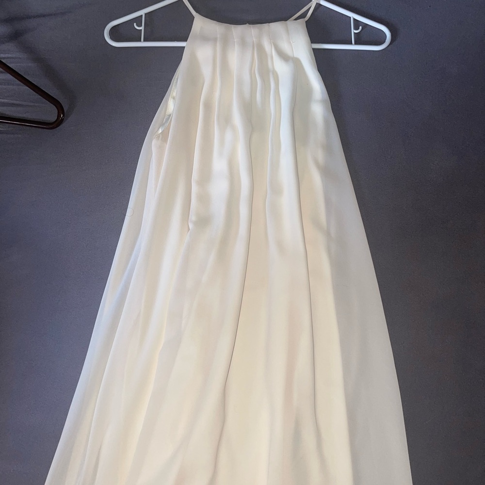 Cream halter dress